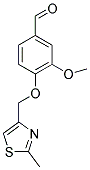 3-METHOXY-4-[(2-METHYL-1,3-THIAZOL-4-YL)METHOXY]BENZALDEHYDE