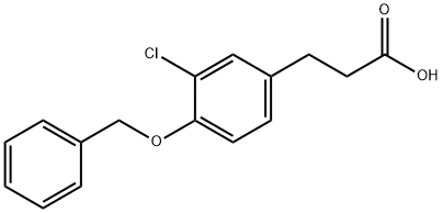 3-(3-CHLORO-4-PHENYLMETHOXYPHENYL)PROPANOIC ACID