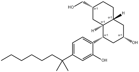 2-Naphthalenemethanol, 8-[4-(1,1-dimethylheptyl)-2-hydroxyphenyl]decahydro-6-hydroxy-, (2R,4aR,6S,8S,8aS)-rel-