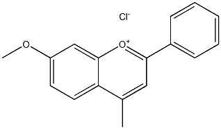 4-methyl-7-methoxyflavylium chloride