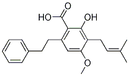 Benzoic acid, 2-hydroxy-4-Methoxy-3-(3-Methyl-2-butenyl)-6-(2-phenylethyl)-