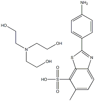 2-(4-aminophenyl)-6-methylbenzothiazole-7-sulphonic acid, compound with 2,2',2''-nitrilotris[ethanol] (1:1)