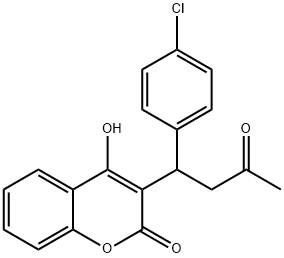 (+-)-3-(A-ACETONYL-P-CHLOROBENZYL)-4-HYD ROXYCOUMAR