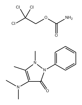 4-(dimethylamino)-1,2-dihydro-1,5-dimethyl-2-phenyl-3H-pyrazol-3-one, compound with 2,2,2-trichloroethyl carbamate (1:1)