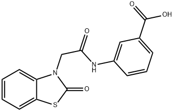 3-{[(2-Oxo-1,3-benzothiazol-3(2H)-yl)acetyl]amino}benzoic acid