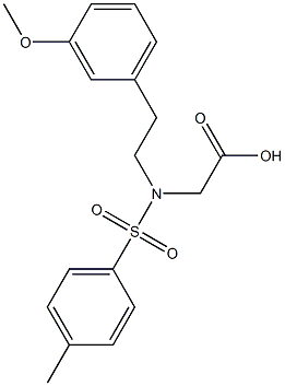 2-[2-(3-methoxyphenyl)ethyl-(p-tolylsulfonyl)amino]acetic acid