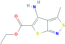 ETHYL 4-AMINO-3-METHYLTHIENO[2,3-C]ISOTHIAZOLE-5-CARBOXYLATE