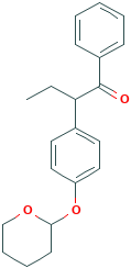 1-Phenyl-2-[4-[(tetrahydro-2H-pyran-2-yl)oxy]phenyl]-1-butanone