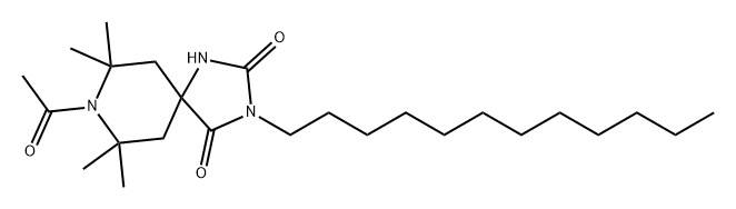 8-acetyl-3-dodecyltetramethyl-1,3,8-triazaspirodecanedione