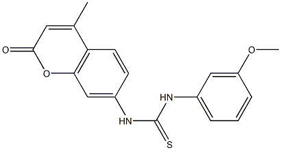 1-(3-methoxyphenyl)-3-(4-methyl-2-oxochromen-7-yl)thiourea