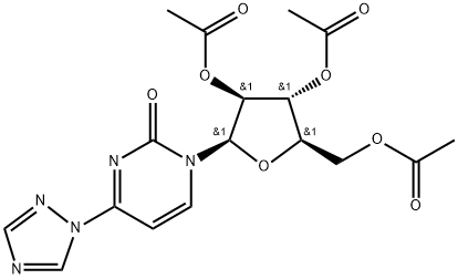 (2R,3R,4S,5R)-2-(acetoxymethyl)-5-(2-oxo-4-(1H-1,2,4-triazol-1-yl)pyrimidin-1(2H)-yl)tetrahydrofuran-3,4-diyl diacetate