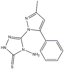 4-amino-3-(3-methyl-5-phenylpyrazol-1-yl)-1H-1,2,4-triazole-5-thione