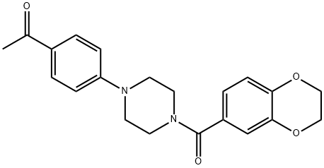 1-(4-(4-(2,3-dihydrobenzo[b][1,4]dioxine-6-carbonyl)piperazin-1-yl)phenyl)ethan-1-one