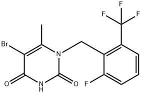 5-Bromo-1-(2-fluoro-6-trifluoromethyl-benzyl)-6-methyl-1H-pyrimidine-2,4-dione