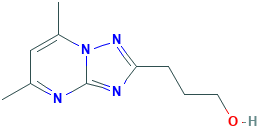 3-{5,7-二甲基-[1,2,4]三唑并[1,5-a]嘧啶-2-基}丙-1-醇