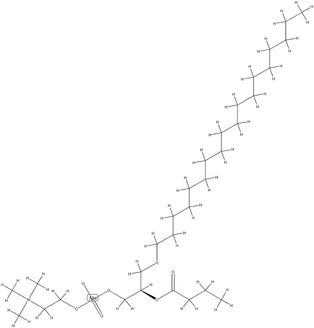 1-0-octadecyl-2-butyryl-sn-glycero-3-phosphocholine