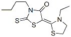 3-butyl-5-(3-ethylthiazolidin-2-ylidene)-2-thioxothiazolidin-4-one