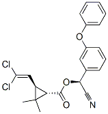 alpha-cyano-3-phenoxybenzyl [1S-[1alpha(R*),3beta]]-3-(2,2-dichlorovinyl)-2,2-dimethylcyclopropanecarboxylate