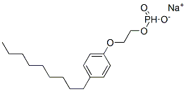 Phosphonic acid sodium 2-(4-nonylphenoxy)ethyl ester salt