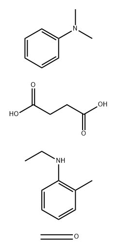 Butanedioic acid, compds. with oxidized N,N-dimethylbenzenamine-N-ethyl-2-methylbenzenamine-formaldehyde reaction products