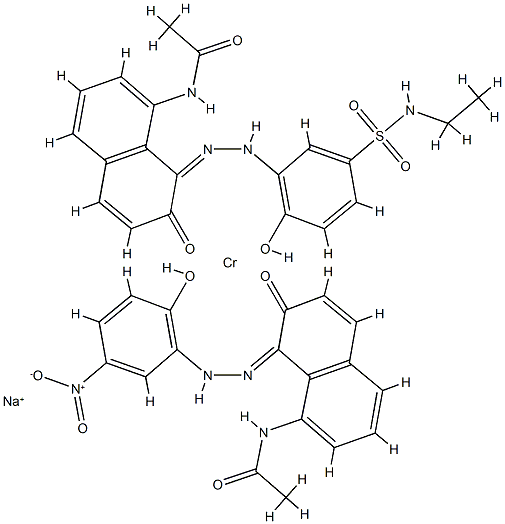 sodium [N-[8-[[5-(N-ethylsulphamoyl)-2-hydroxyphenyl]azo]-7-hydroxy-1-naphthyl]acetamidato(2-)][N-[7-hydroxy-8-[(2-hydroxy-5-nitrophenyl)azo]-1-naphthyl]acetamidato(2-)]chromate(1-)