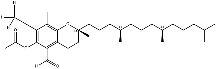 (2R)-6-(ACETYLOXY)-3,4-DIHYDRO-2,8-DIMETHYL-7-(METHYL-D3)-2-[(4R,8R)-4,8,12-TRIMETHYLTRIDECYL]-2H-1-BENZOPYRAN-5-CARBOXALDEHYDE-D4