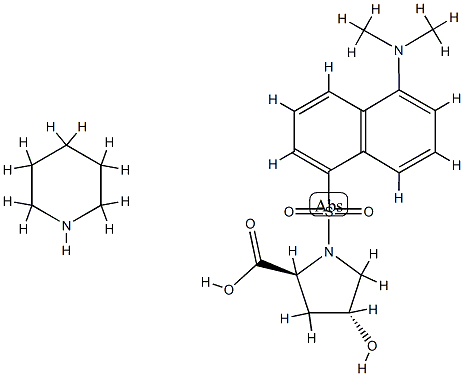 trans-1-[[5-(dimethylamino)-1-naphthyl]sulphonyl]-4-hydroxy-L-proline, compound with piperidine (1:1)