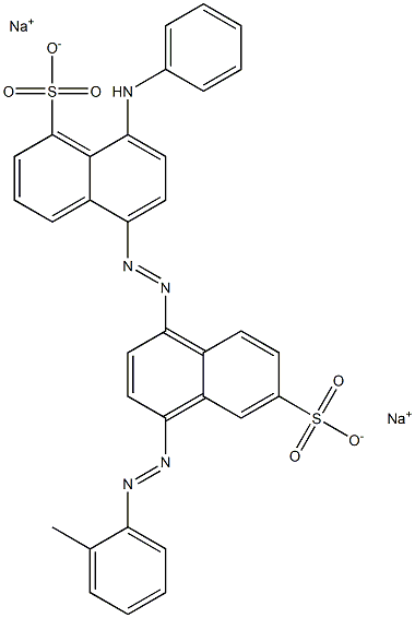 Disodium 5-((4-((2-methylphenyl)azo)-6(or 7)-sulphonato-1-naphthyl)azo)-8-(phenylamino)naphthalenesulphonate