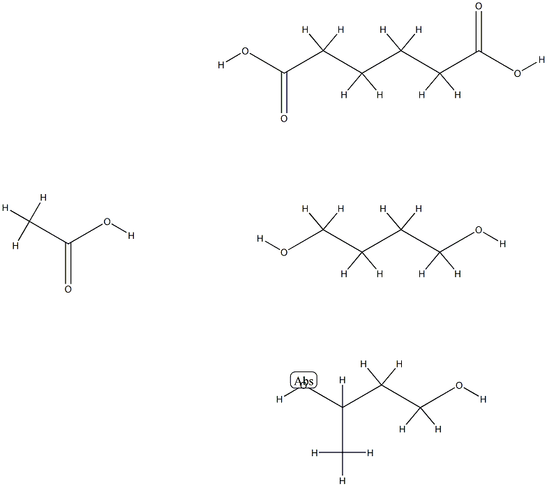 Hexanedioic acid, mixed esters with acetic acid, 1,3-butanediol and 1,4-butanediol