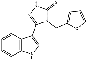 4-(Furan-2-ylmethyl)-5-(1H-indol-3-yl)-4H-1,2,4-triazole-3-thiol