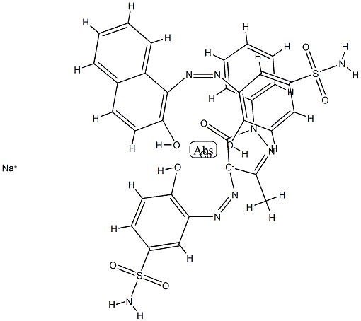Sodium (3-((4,5-dihydro-3-methyl-5-oxo-1-phenyl-1H-pyrazol-4-yl)azo)-4-hydroxybenzenesulphonamidato(2-))(4-hydroxy-3-((2-hydroxy-1-naphthyl)azo)benzenesulphonamidato(2-))cobaltate(1-)