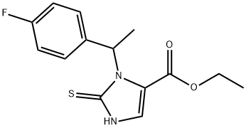 ethyl (±)-3-[1-(4-fluorophenyl)ethyl]-2,3-dihydro-2-thioxo-1H-imidazole-4-carboxylate