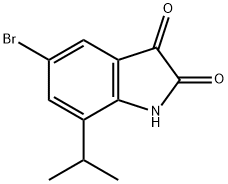 5-bromo-7-(propan-2-yl)-2,3-dihydro-1H-indole-2, 3-dione