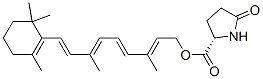 5-Oxo-L-proline 3,7-dimethyl-9-(2,6,6-trimethyl-1-cyclohexenyl)-2,4,6,8-nonatetrenyl ester