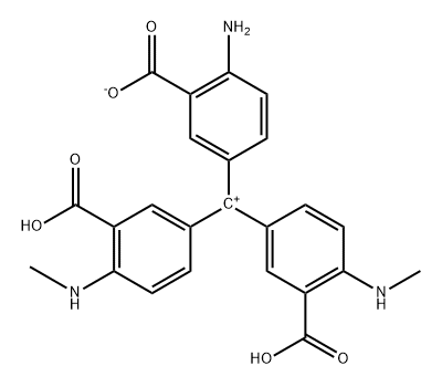 Bis[3-carboxy-4-(methylamino)phenyl][3-carboxylato-4-(methylamino)phenyl]methylium