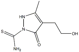 4-(2-HYDROXYETHYL)-3-METHYL-5-OXO-2,5-DIHYDRO-1H-PYRAZOLE-1-CARBOTHIOAMIDE