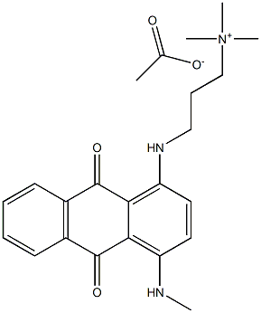 3-[[9,10-dihydro-4-(methylamino)-9,10-dioxo-1-anthryl]aminopropyl]trimethylammonium acetate