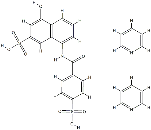 4-hydroxy-8-[(4-sulphobenzoyl)amino]naphthalene-2-sulphonic acid, compound with pyridine (1:2)