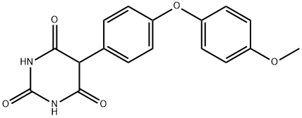 5-[4-(4-methoxyphenoxy)phenyl]pyrimidine-2,4,6-trione