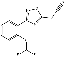 2-{3-[2-(二氟甲氧基)苯基]-1,2,4-噁二唑-5-基}乙腈
