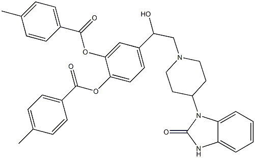 (±)-4-[2-[4-(2,3-dihydro-2-oxo-1H-benzimidazol-1-yl)piperidino]-1-hydroxyethyl]-1,2-phenylene di-p-toluate