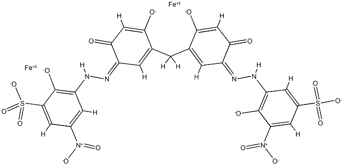 [μ-[3-[[5-[[2,4-dihydroxy-5-[(2-hydroxy-3-nitro-5-sulfophenyl) azo]phenyl] methyl]-2,4-dihydroxyphIron