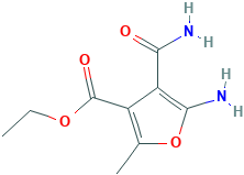 ethyl 5-amino-4-carbamoyl-2-methylfuran-3-carboxylate