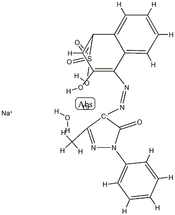 sodium [4-[(4,5-dihydro-3-methyl-5-oxo-1-phenyl-1H-pyrazol-4-yl)azo]-3-hydroxynaphthalene-1-sulphonato(3-)]hydroxychromate(1-)