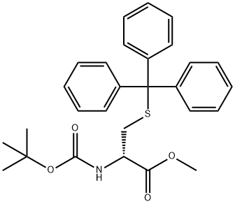 D-Cysteine, N-[(1,1-dimethylethoxy)carbonyl]-S-(triphenylmethyl)-, methyl ester