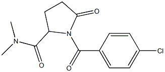 (1)-1-(4-Chlorobenzoyl)-N,N-dimethyl-5-oxopyrrolidine-2-carboxamide