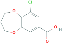 9-CHLORO-3,4-DIHYDRO-2H-1,5-BENZODIOXEPINE-7-CARBOXYLIC ACID