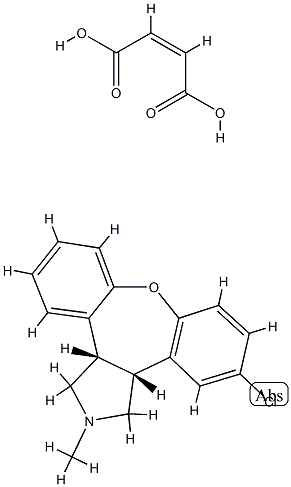 cis-5-chloro-2,3,3a,12b-tetrahydro-2-methyl-1H-dibenz[2,3:6,7]oxepino[4,5-c]pyrrole maleate