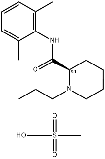 2-PIPERIDINECARBOXAMIDE, N-(2,6-DIMETHYLPHENYL)-1-PROPYL-, (2R)-,MONOMETHANESULFONATE