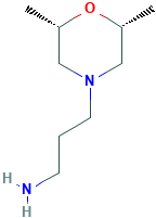 3-[(2R*,6S*)-2,6-dimethyl-4-morpholinyl]-1-propanamine(SALTDATA: FREE)